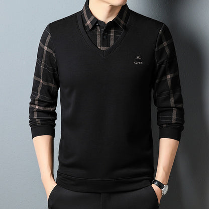 Men's Fashion Casual Collar Thermal Base Shirt