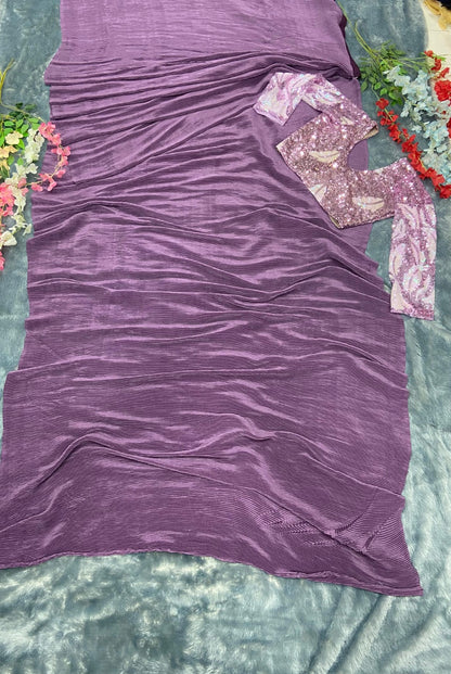 Chinnon Silk Ready To Wear Saree