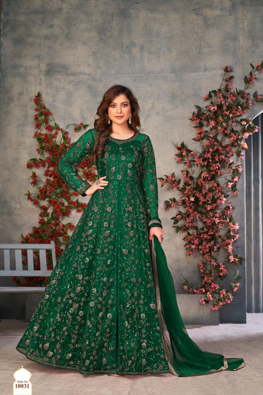 GREEN FANCY DESIGNER SUIT