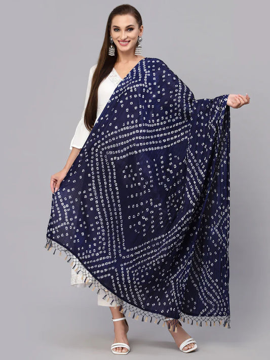 BANDHANI PRINT SILK BLEND DUPATTA