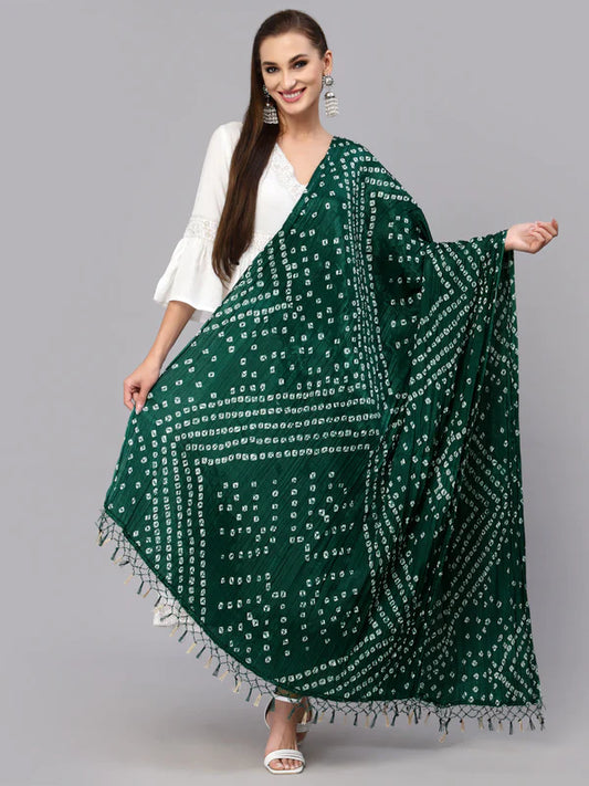 BANDHANI PRINT SILK BLEND DUPATTA