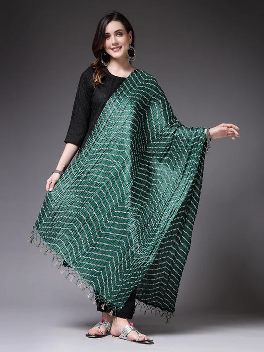 BANDHANI PRINT SILK BLEND DUPATTA