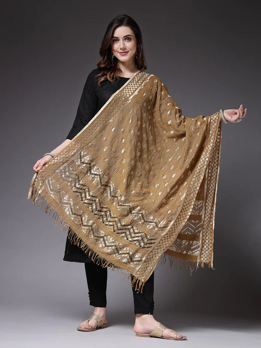 SELF DESIGNED NYLON DUPATTA