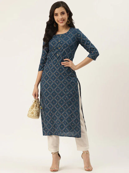 STRAIGHT BANDHANI KURTA