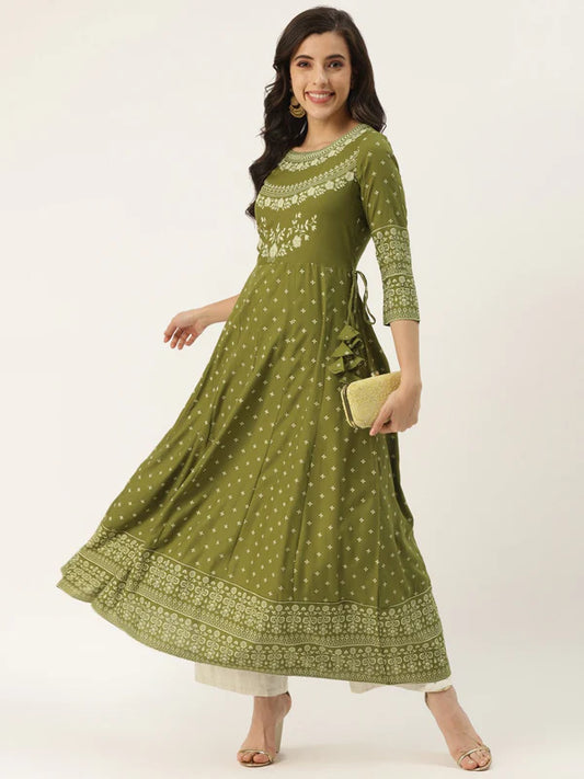 ANARKALI PRINTED KURTA