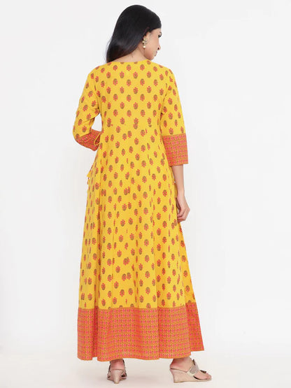 ANARKALI FLORAL PRINT KURTA