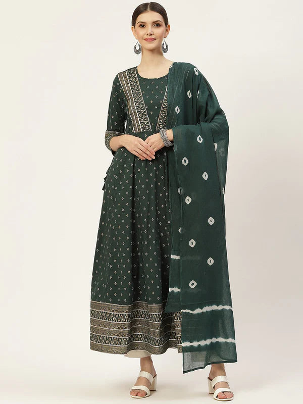 FLARED PRINTED KURTA