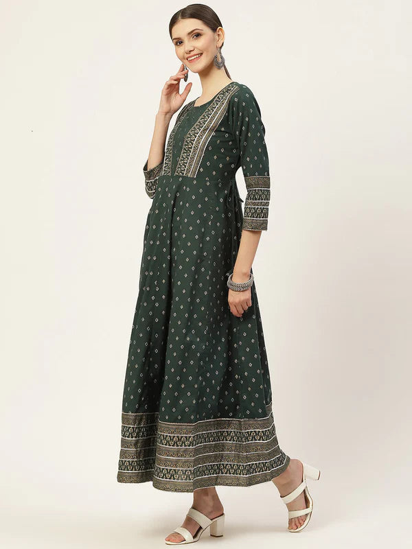 FLARED PRINTED KURTA