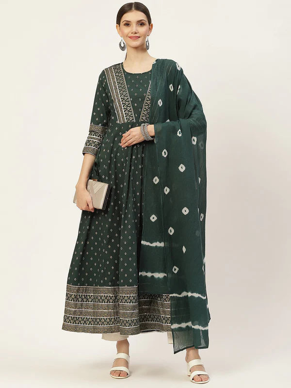 FLARED PRINTED KURTA