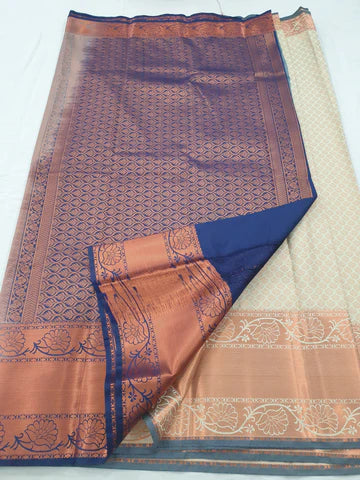 KANCHIPURAM BLENDED BRIDAL SILK SAREES