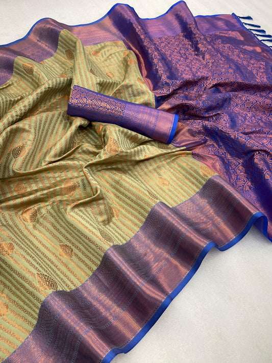 Kubera Pattu Kanchi Silk Saree