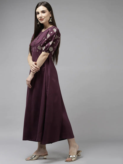 Burgundy Maxi Dress