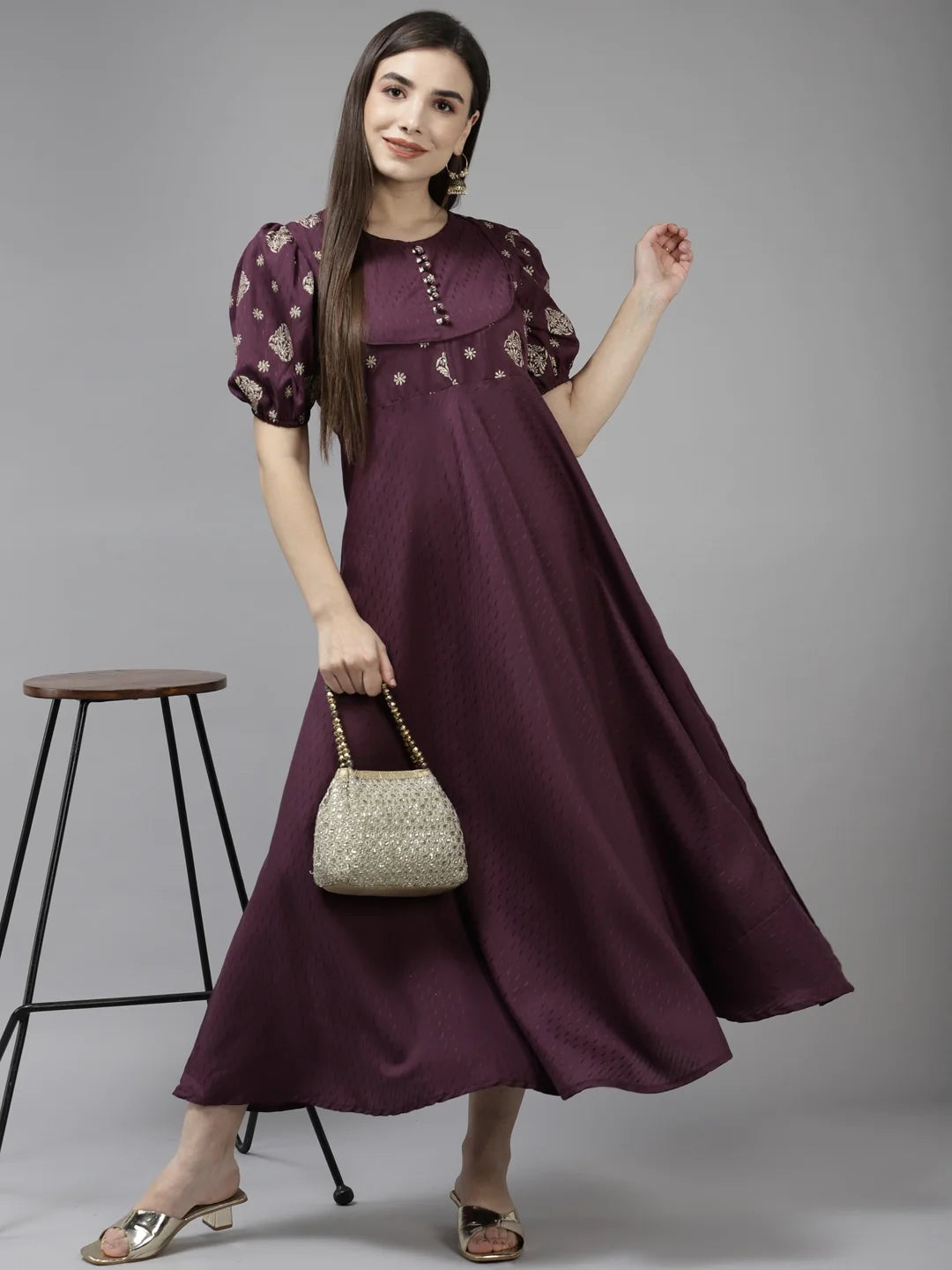 Burgundy Maxi Dress