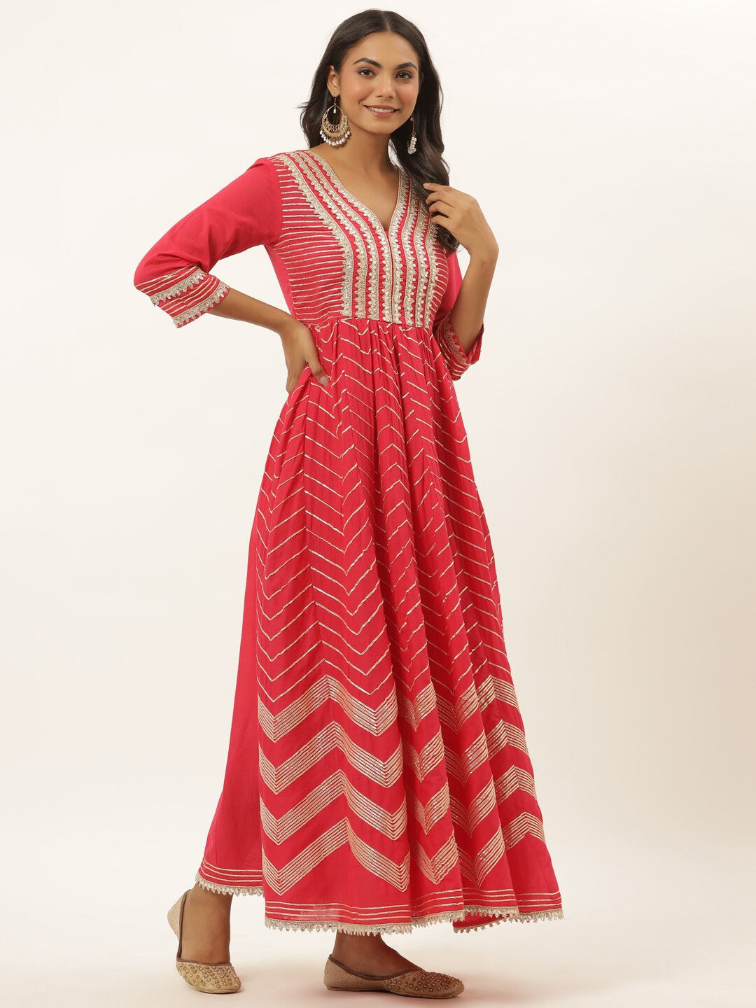 Fuchsia Maxi Dress-Yufta Store-6005DRSRDM