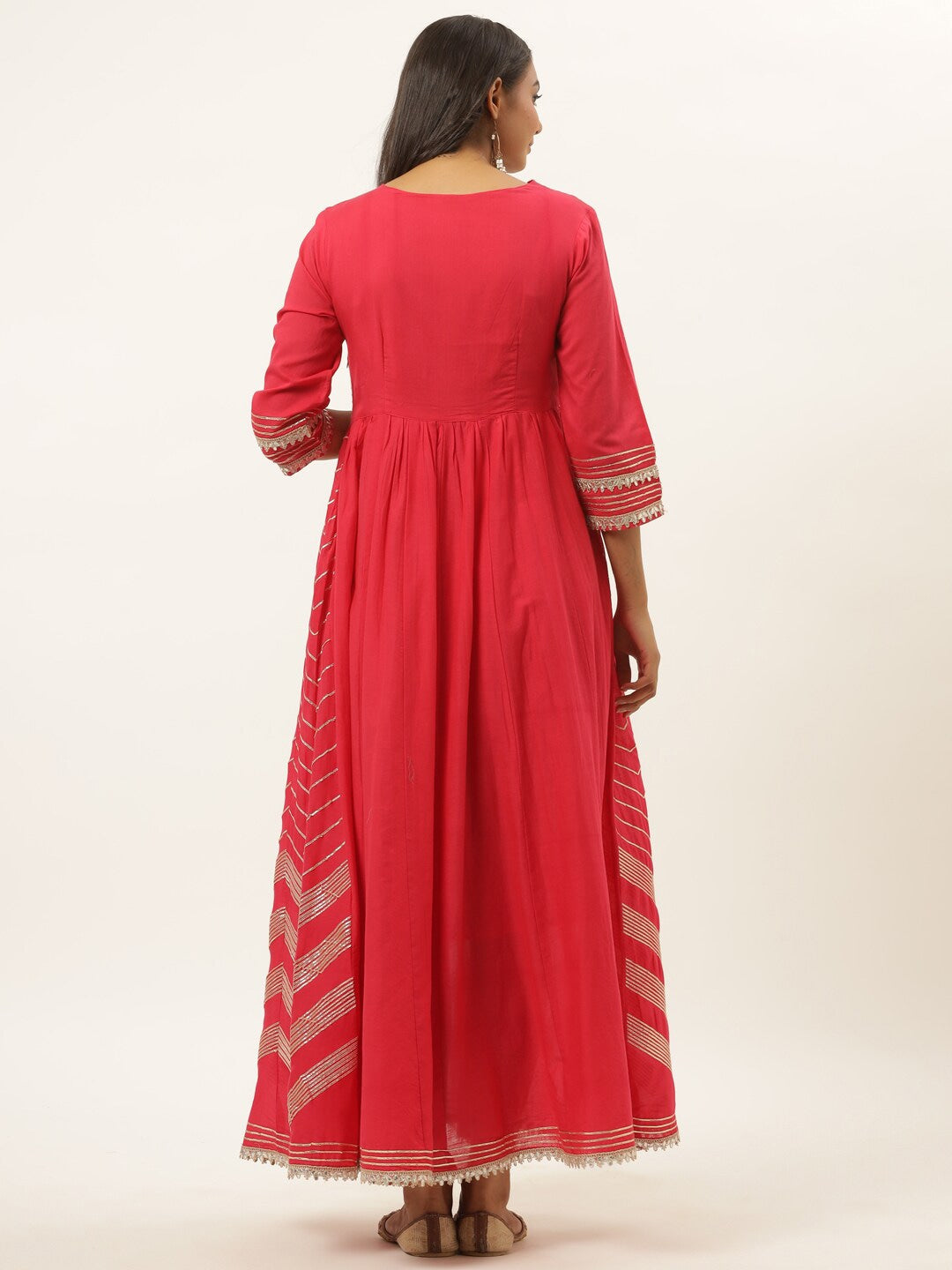 Fuchsia Maxi Dress-Yufta Store-6005DRSRDM