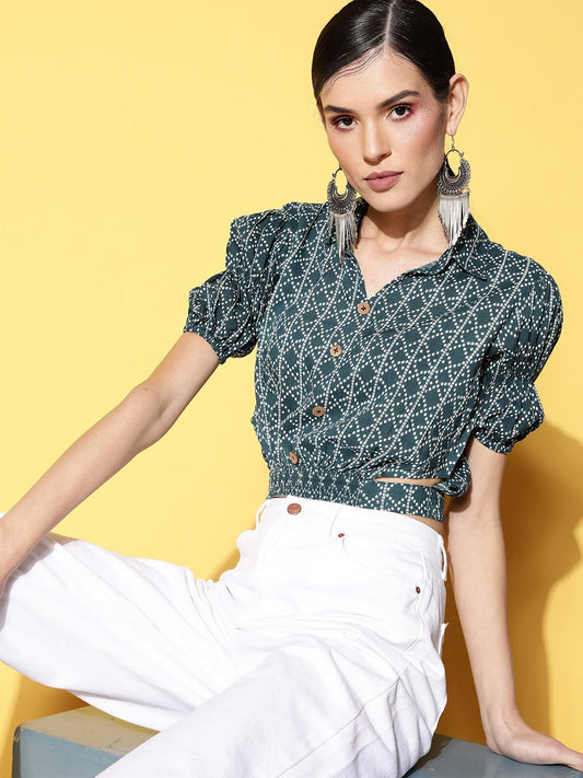 Geometric Crop Top-Yufta Store-8151TOPTBXS