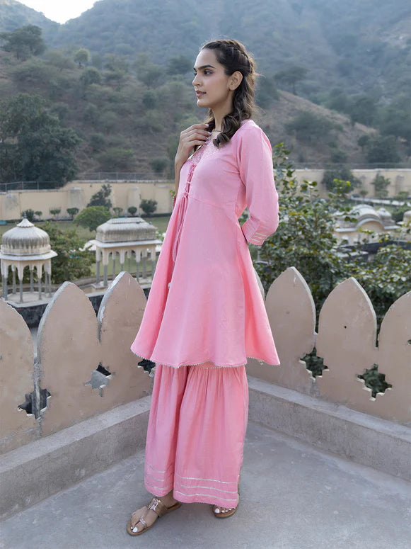 Kavya Pink Sharara Set