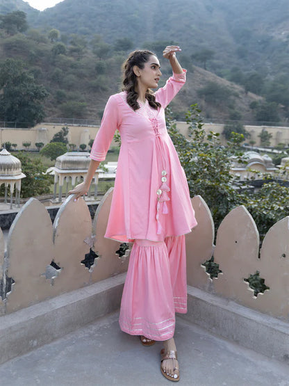 Kavya Pink Sharara Set