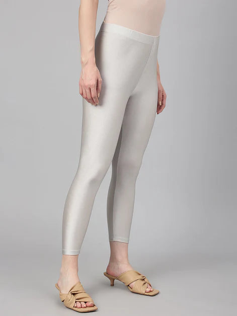 Silver Viscose Lycra Legging