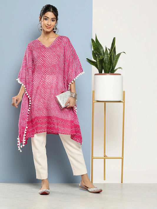 Leheriya Kaftan Kurta-Yufta Store-1212KFTPKS