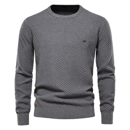 Men's Fashion Casual Round Neck Pullover Sweater