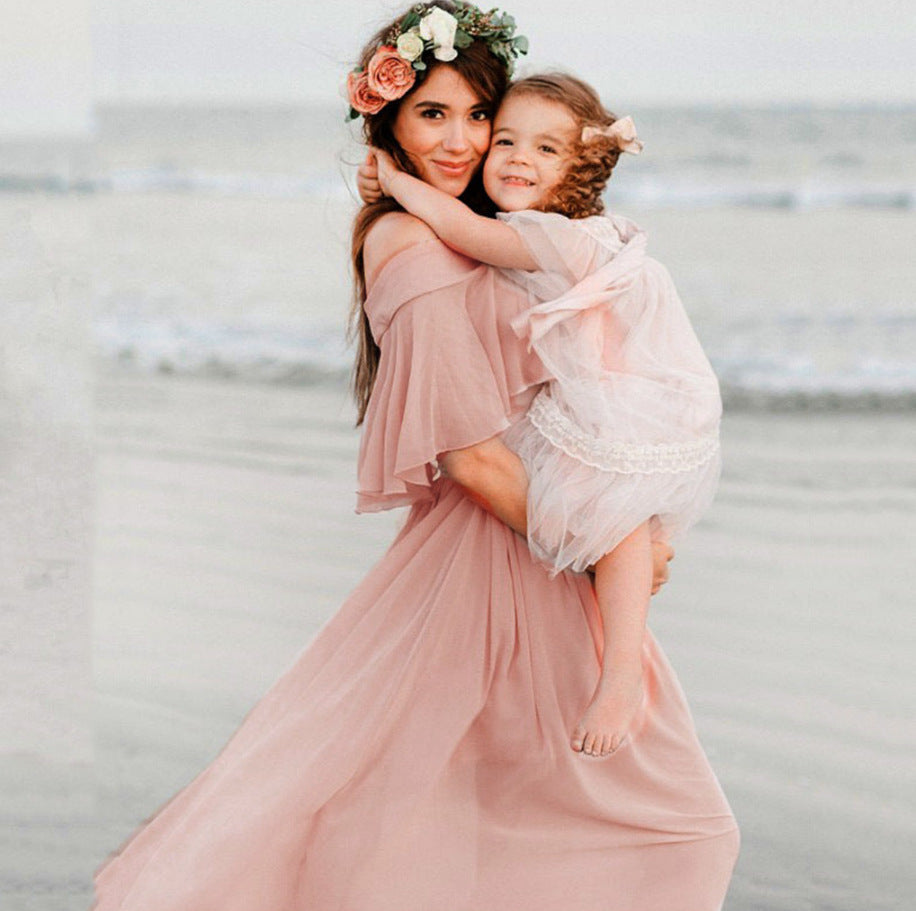 Loose Trailing Off-shoulder Pregnant Women Dress