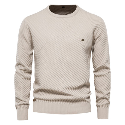 Men's Fashion Casual Round Neck Pullover Sweater