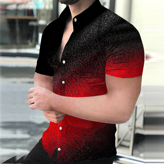 Plus Size Men's Fashion Casual Shirt Orchids Boutique