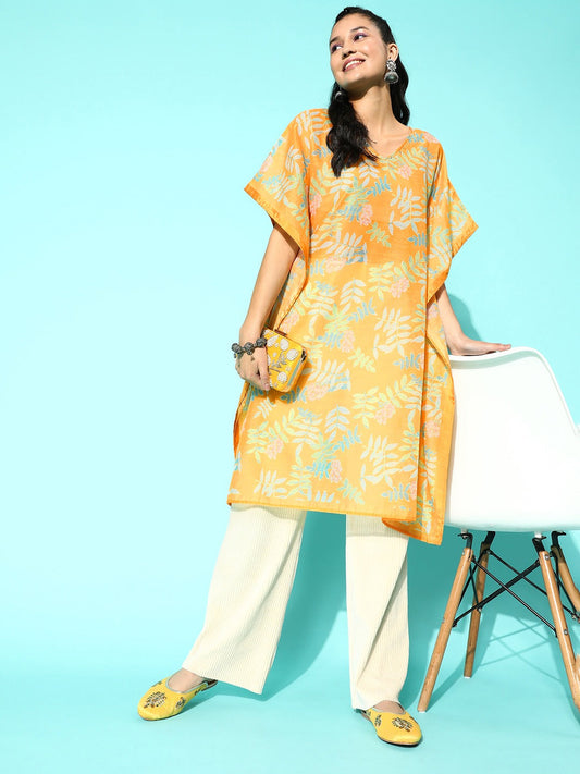 Printed Kaftan Kurta-Yufta Store-1288KFTYLS