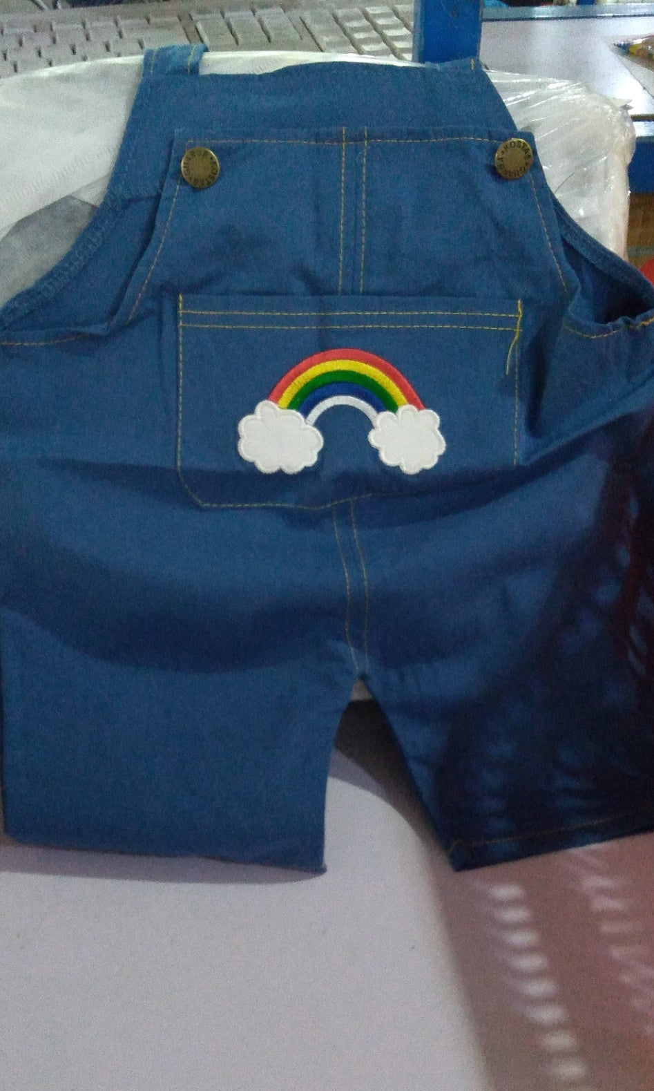 Rainbow Bib Pants Girls Baby Kids Orchids Boutique