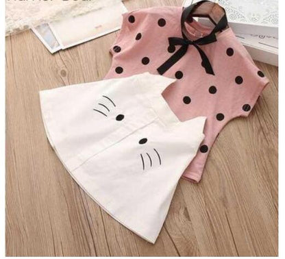 Summer Children Clothes Big Bow T-Shirt Shorts Clothing Set Orchids Boutique