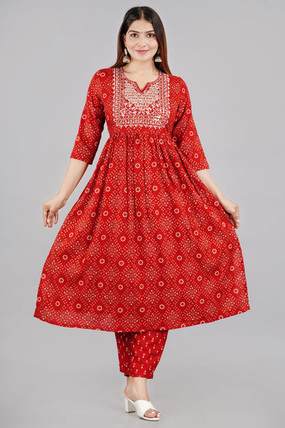 Embroidered Cotton 3Piece Suit