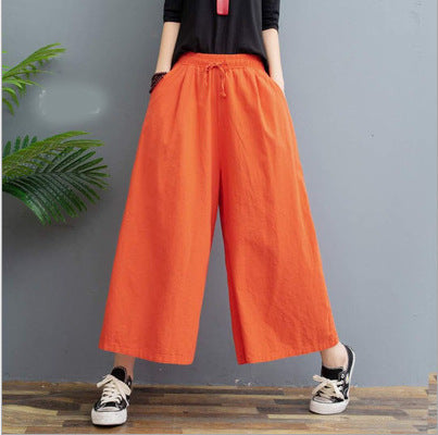 Women's Fashion Loose Linen Casual Leggings Orchids Boutique