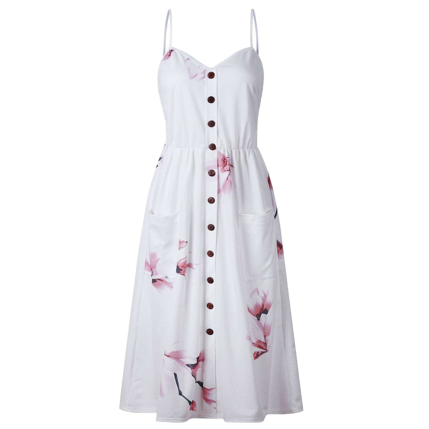 Women's Fashion Suspenders Floral Dress Orchids Boutique