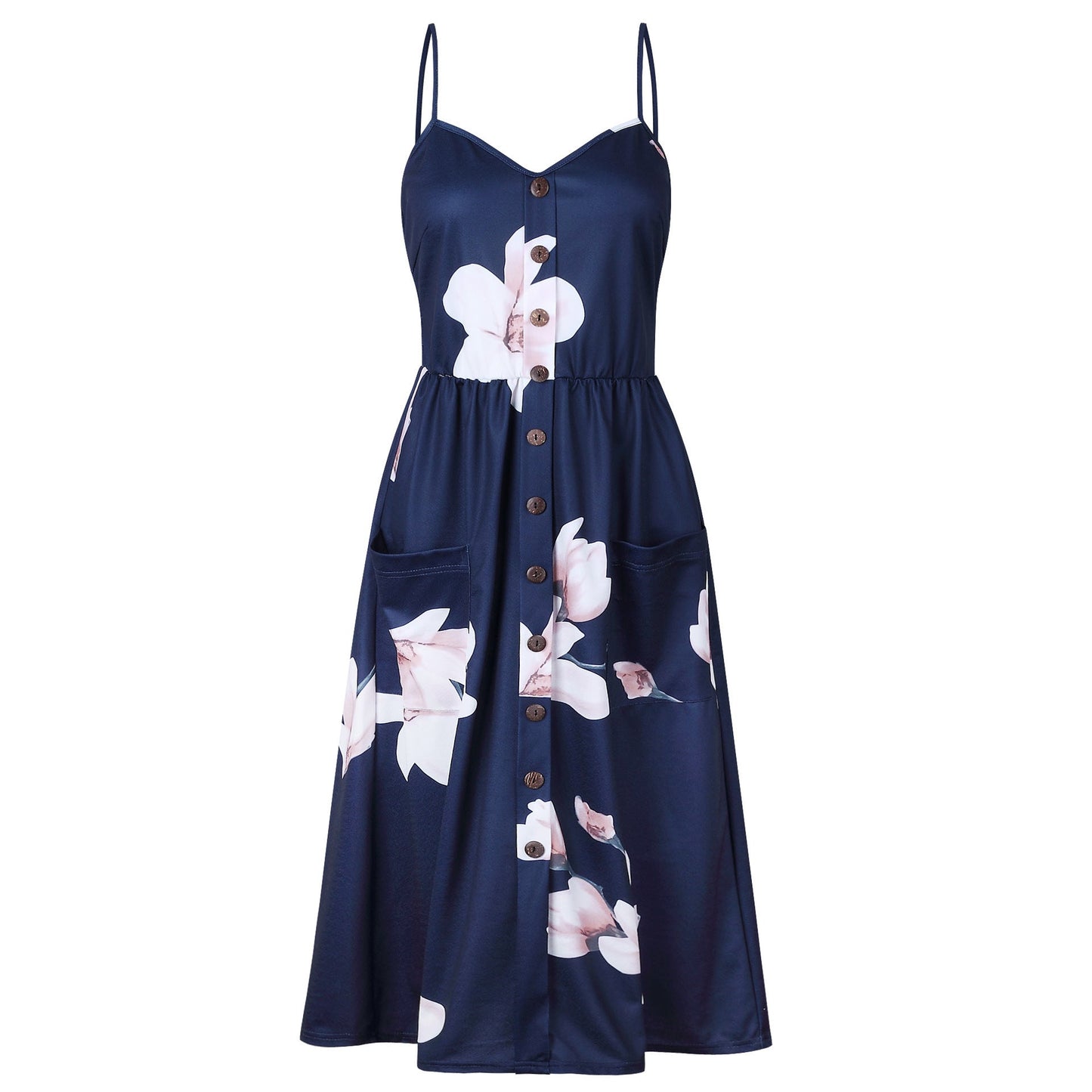 Women's Fashion Suspenders Floral Dress Orchids Boutique