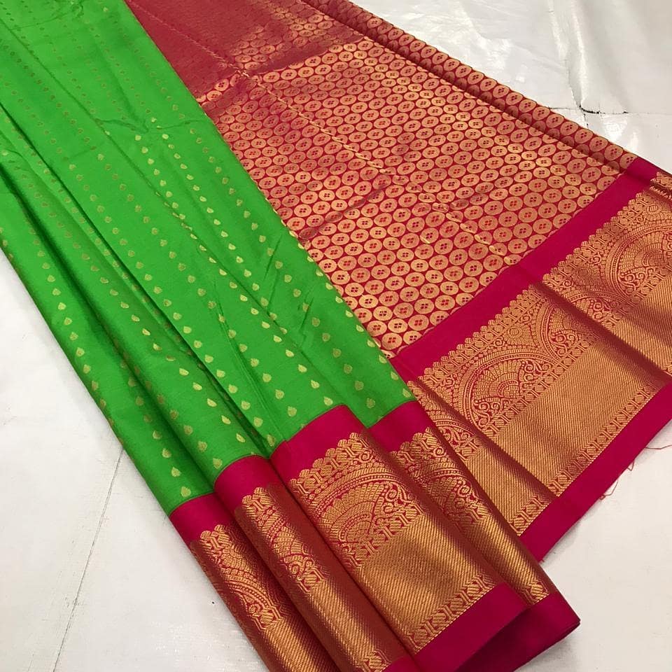 Zari Butta Silk Saree Orchids Boutique