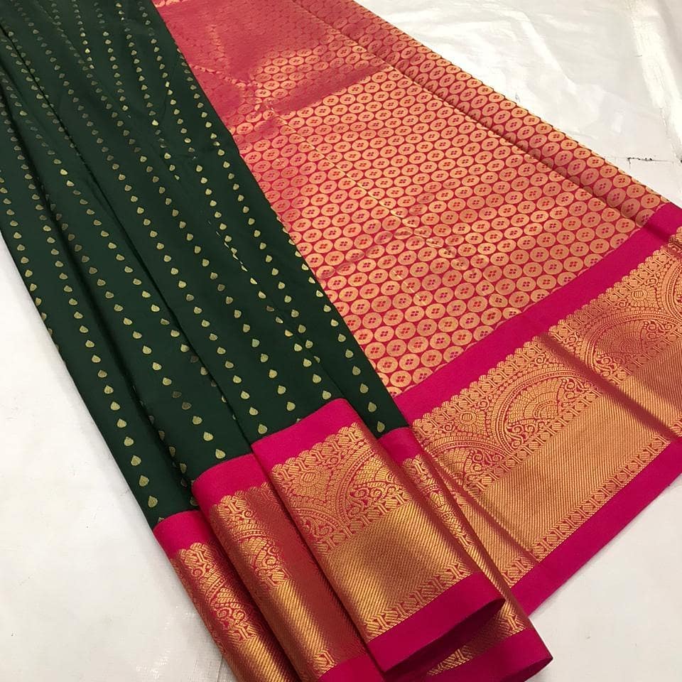 Zari Butta Silk Saree Orchids Boutique