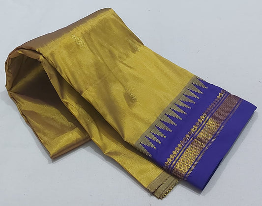 Mustard Semi Silk Saree