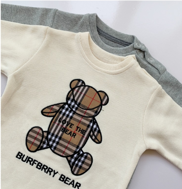 Baby Onesies Boys Baby Rompers Trendy Fans Infant Children'S Wear Girls' Rompers Plaid Children'S Jumpsuits Bears Orchids Boutique