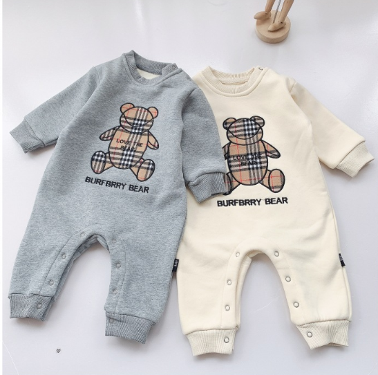 Baby Onesies Boys Baby Rompers Trendy Fans Infant Children'S Wear Girls' Rompers Plaid Children'S Jumpsuits Bears Orchids Boutique