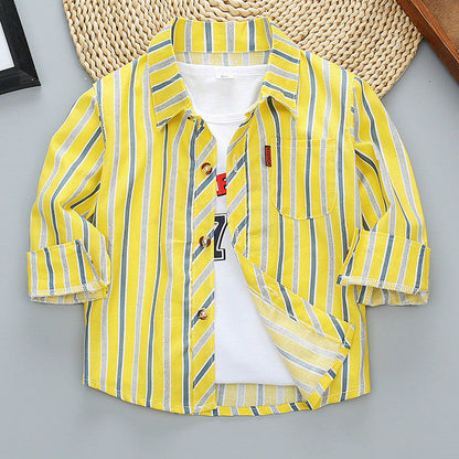 Boys Long Sleeve Plaid Shirt Jacket Spring Orchids Boutique