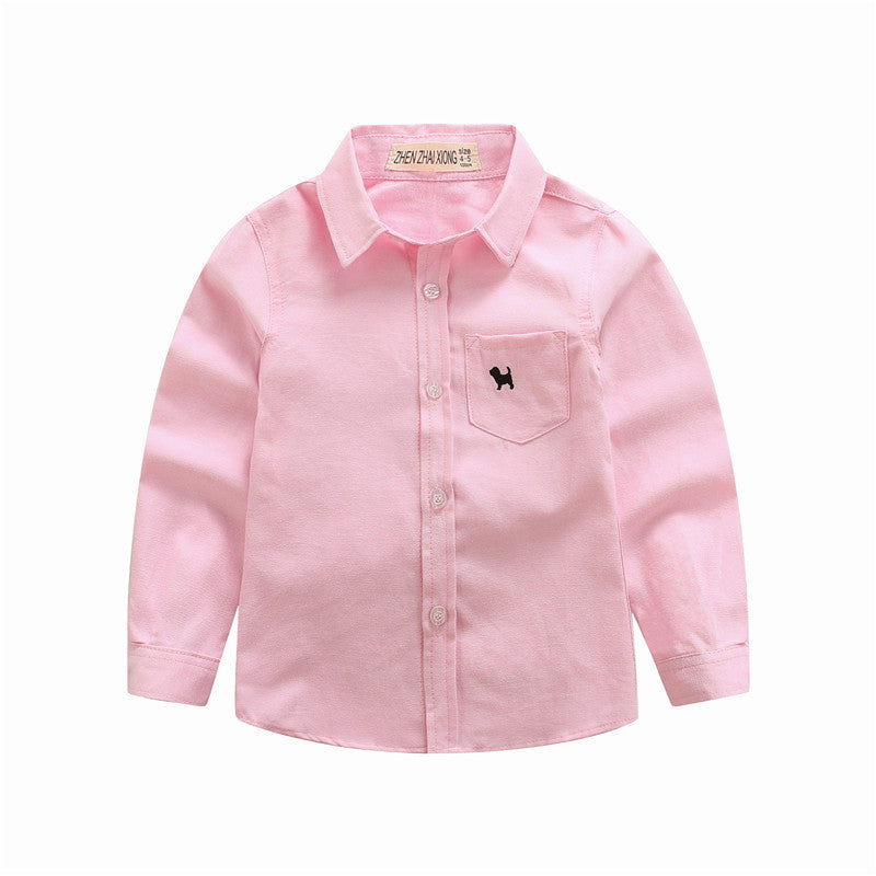 Children's Shirts Boys' Long-sleeved Shirts Orchids Boutique