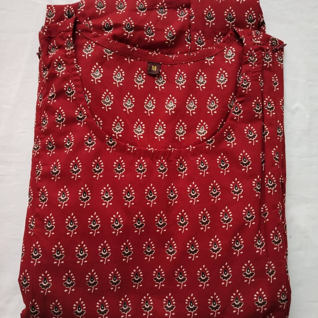 Cotton Printed Maternity & Feeding Kurti Orchids Boutique