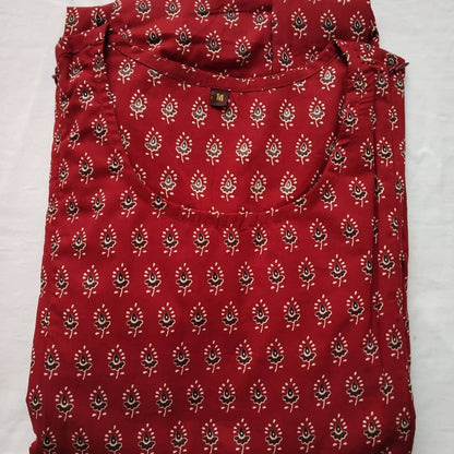 Cotton Printed Maternity & Feeding Kurti Orchids Boutique