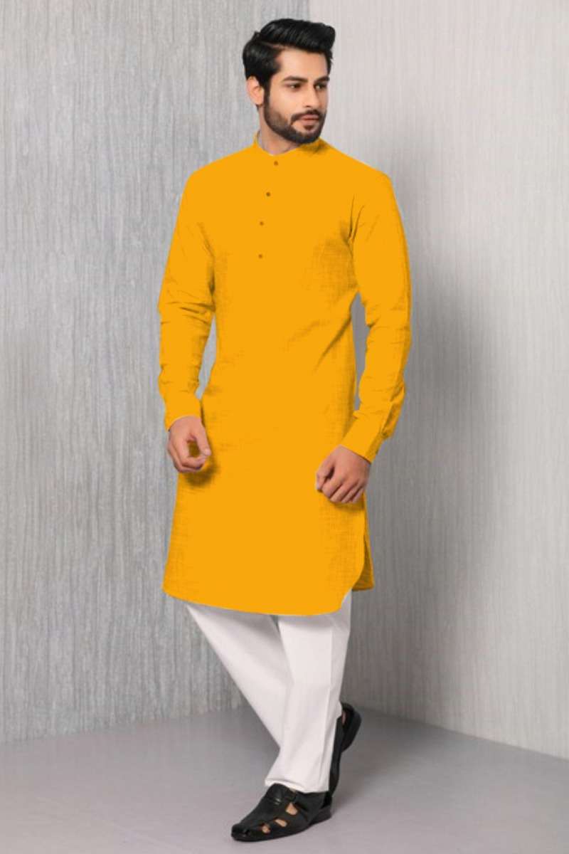 Khadi Cotton Solid Kurta Orchids Boutique