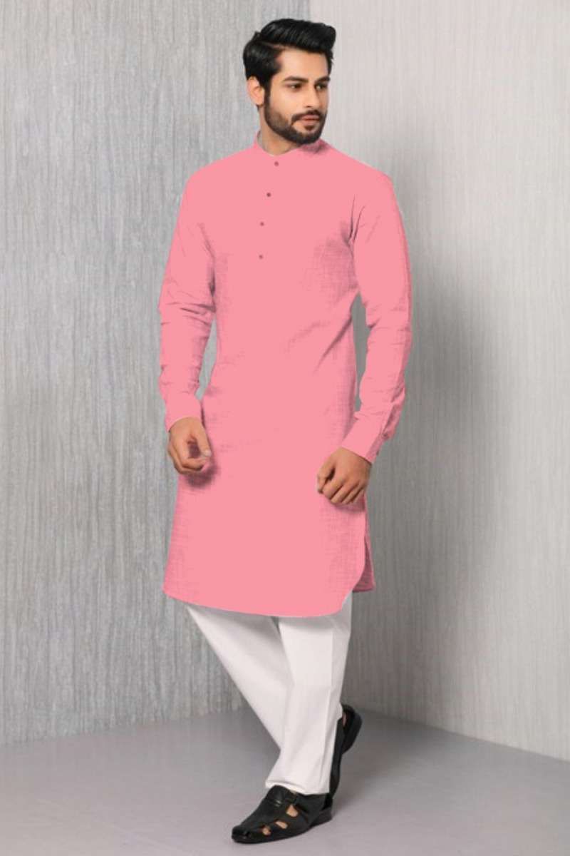 Khadi Cotton Solid Kurta Orchids Boutique